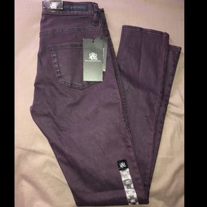 Rock & Republic Dark purple skinny jeans